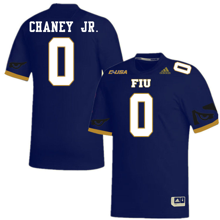 #0 Johnny Chaney Jr. FIU Jersey, Florida International University Panthers Football Jersey-Navy #0 Johnny Chaney Jr. FIU Jersey, Florida International University Panthers Football Jersey-Navy